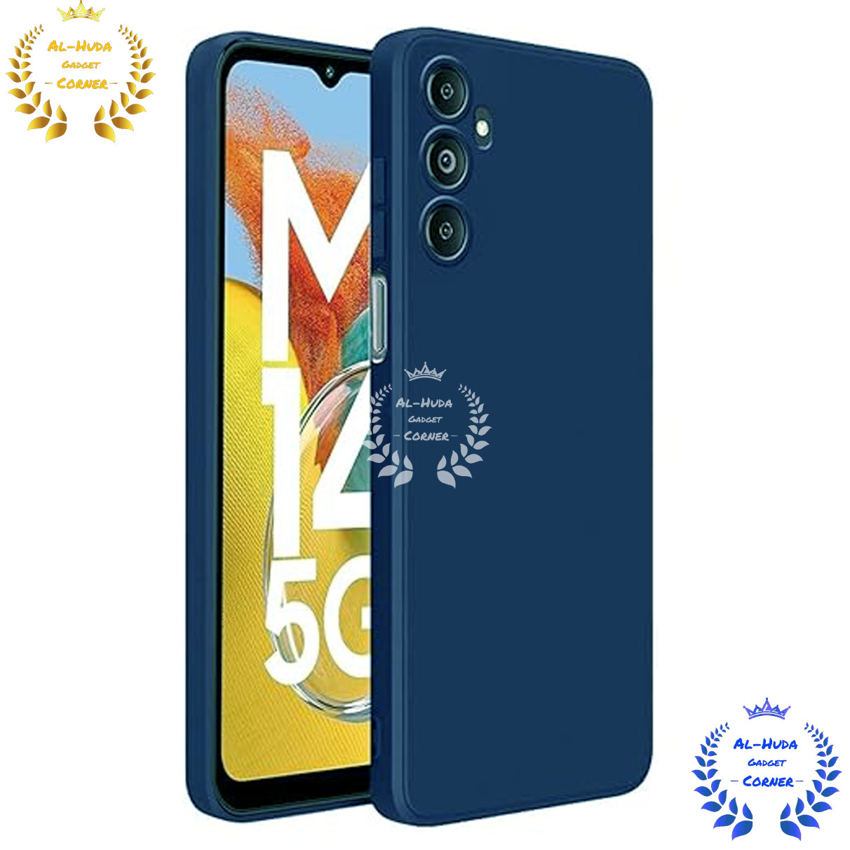 Picture of Shockproof & Transparent Crystal Clear Back Cover Case / Matte Protective Lens Flexible Back Cover for Samsung Galaxy M14 5G | Slim Silicone Cover with Soft Lining Shockproof Full Body Bumper Case