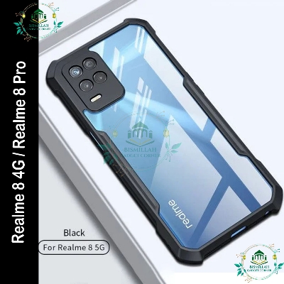 Picture of Xundd Back Cover for Realme 8 / Realme 8 pro (4G) Transparent Hybrid Hard PC Back Bumper