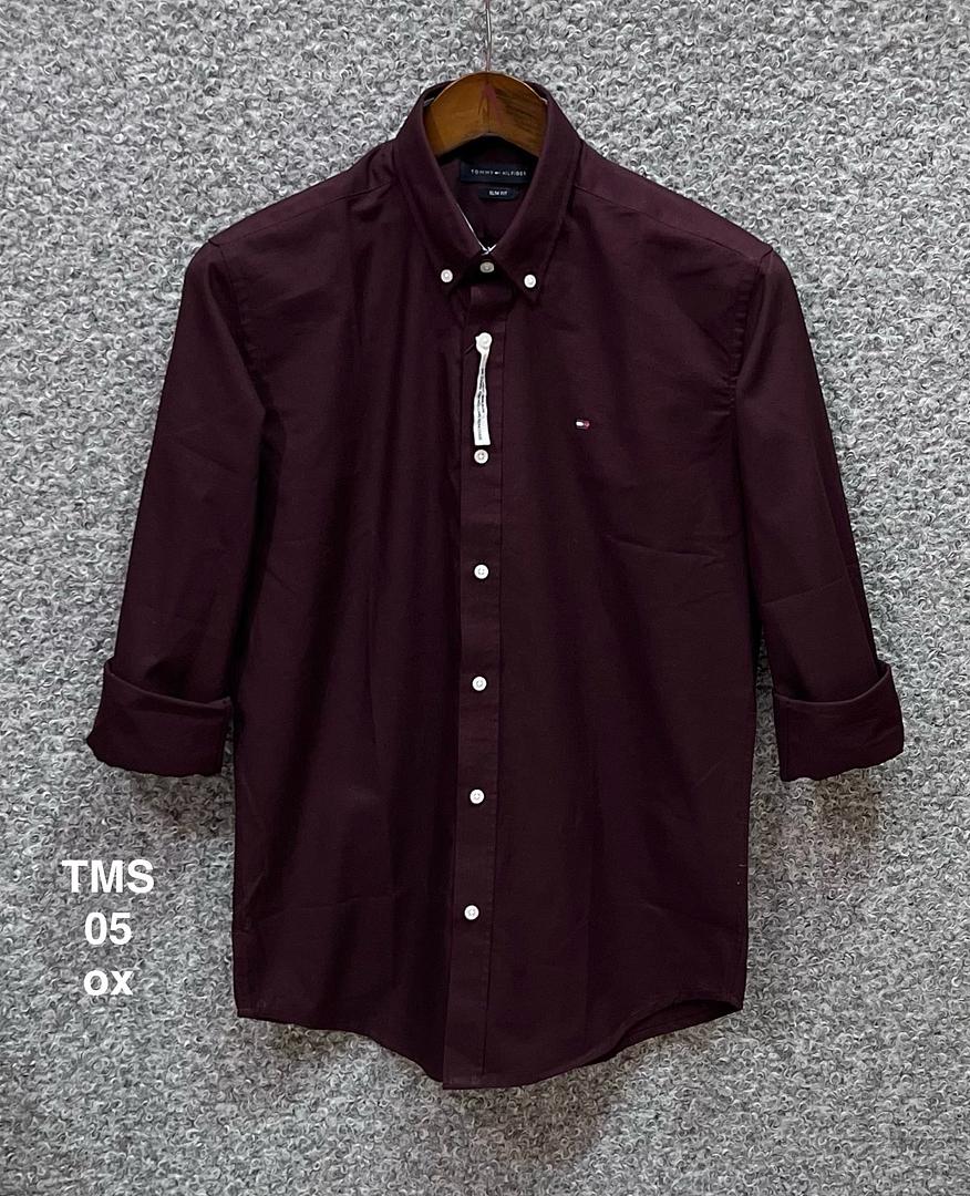 Picture of Tommy Solid Shirt 05 ox coffee