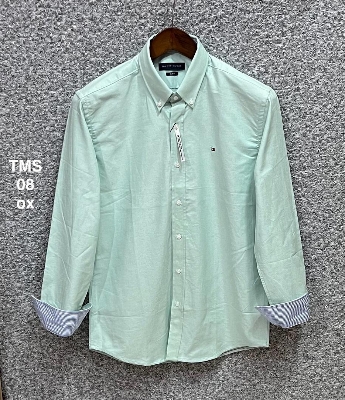 Picture of Tommy Solid Shirt 08 ox sea green