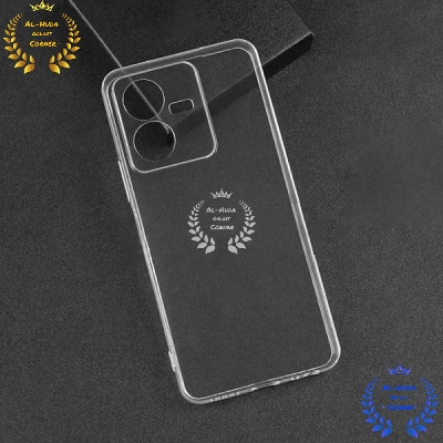 Picture of Shockproof & Transparent Crystal Clear Back Cover Case / Matte Protective Lens Flexible Back Cover for Vivo Y22 / Vivo Y22s | Slim Silicone Cover with Soft Lining Shockproof Full Body Bumper Case