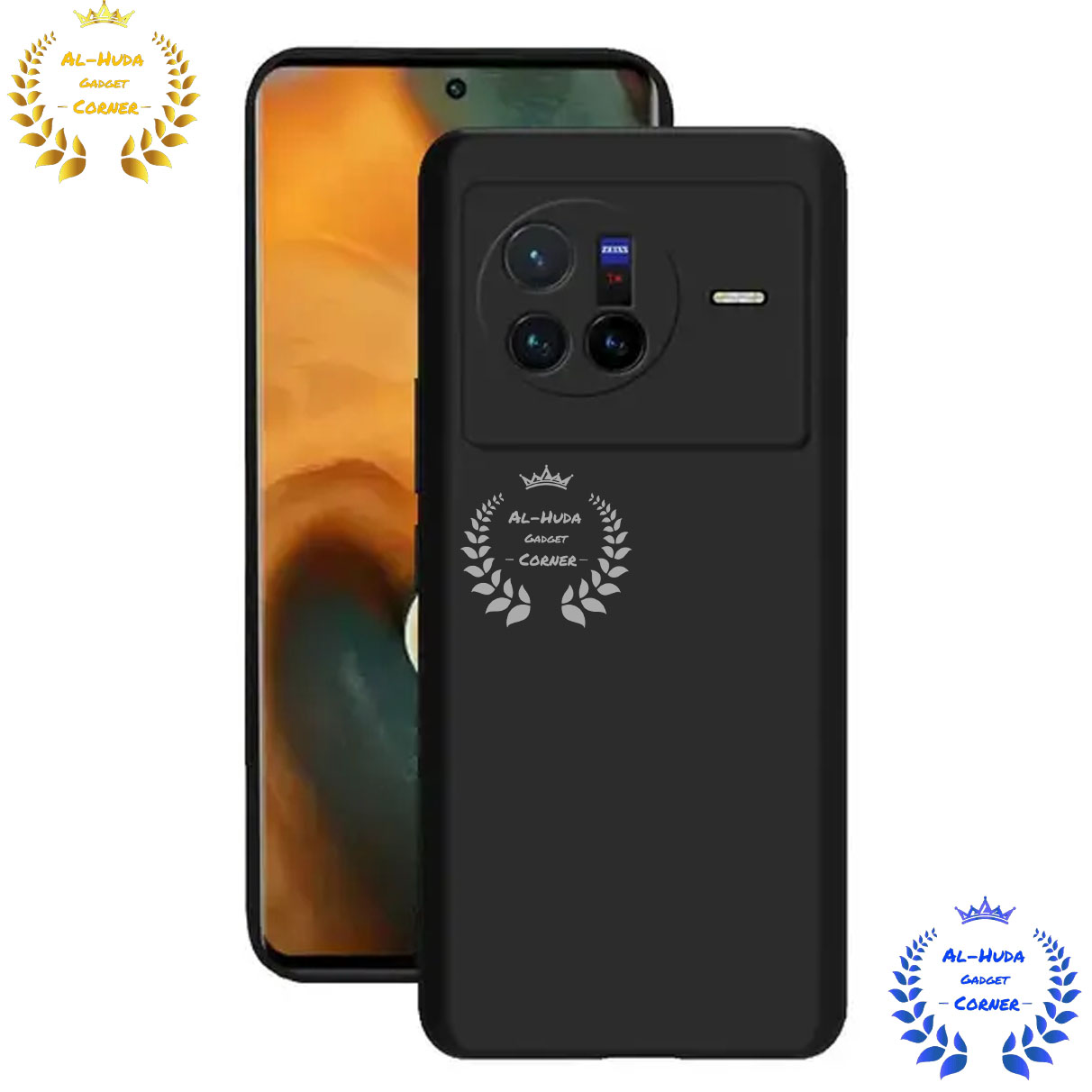 Picture of Shockproof & Transparent Crystal Clear Back Cover Case / Matte Protective Lens Flexible Back Cover for Vivo X80 | Slim Silicone Cover with Soft Lining Shockproof Full Body Bumper Case