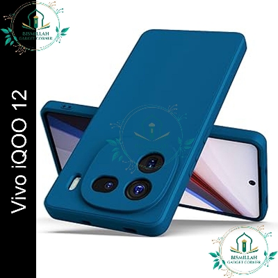Picture of Premium Liquid Silicone Phone case for Vivo iQOO 12 5G  Liquid Silicon Mobile Back Case Soft Silicone Phone Cover