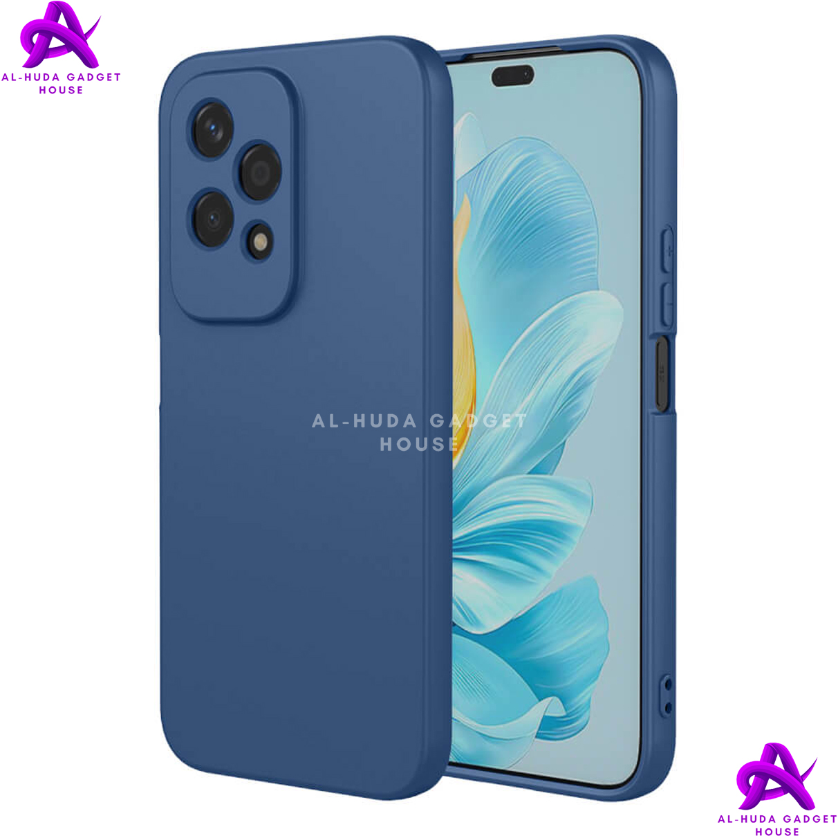Picture of For Honor 200 Lite 5G Back Cover | Soft Silicone Case | Fully Transparent  Clear Hard PC Back Cover Case with Shockproof Premium TPU Black Border |