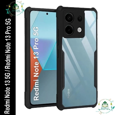 Picture of Xundd Back Cover for Xiaomi Redmi Note 13 Pro 5G / Xiaomi Redmi Note 13 5G Transparent Hybrid Hard PC Back Bumper