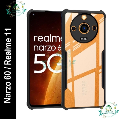 Picture of Xundd Back Cover for Realme Narzo 60 5G / Realme 11 5G Transparent Hybrid Hard PC Back Bumper