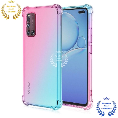 Picture of Shockproof & Transparent Crystal Clear Back Cover Case / Matte Protective Lens Flexible Back Cover for Vivo v19 | Slim Silicone Cover with Soft Lining Shockproof Full Body Bumper Case