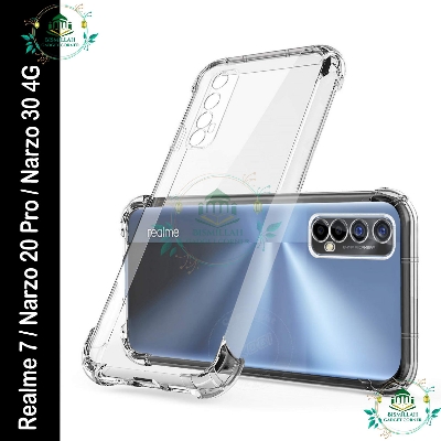 Picture of Transparent back cover For Realme 7 / Realme Narzo 20 Pro / Realme Narzo 30 4G Luxury transparent Protect Back Cover Soft Case