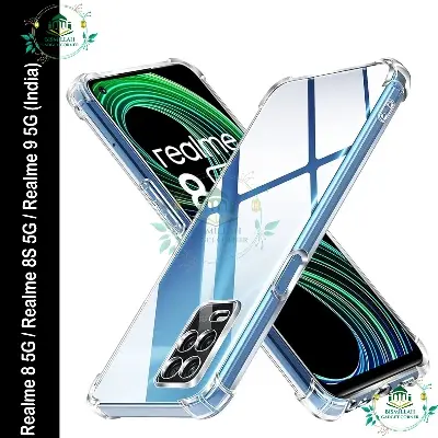 Picture of Transparent back cover For Realme 8 5G / Realme 8S 5G / Realme 9 5G (India) Luxury transparent Protect Back Cover Soft Case