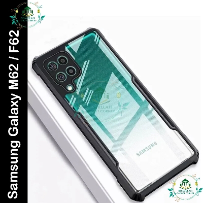 Picture of Xundd Back Cover for Samsung Galaxy M62 / Samsung Galaxy F62 Transparent Hybrid Hard PC Back Bumper