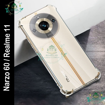 Picture of Transparent back cover For Realme Narzo 60 5G / Realme 11 5G Luxury transparent Protect Back Cover Soft Case