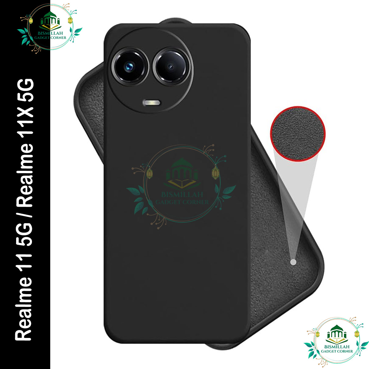 Picture of Premium Liquid Silicone Phone case for Realme 11 5G / Realme 11X 5G Liquid Silicon Mobile Back Case Soft Silicone Phone Cover