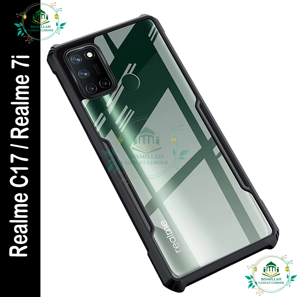 Picture of Xundd Back Cover for Realme C17 / Realme 7i Transparent Hybrid Hard PC Back Bumper