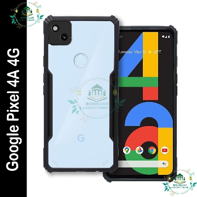 Picture of Xundd Back Cover for Google Pixel 4A 4G Transparent Hybrid Hard PC Back Bumper