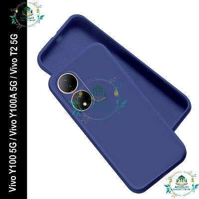 Picture of Premium Liquid Silicone Phone case for Vivo Y100 5G / Vivo Y100A 5G / Vivo T2 5G Liquid Silicon Mobile Back Case Soft Silicone Phone Cover