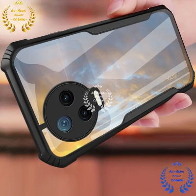 Picture of Shockproof & Transparent Crystal Clear Back Cover Case / Matte Protective Lens Flexible Back Cover for Infinix Note 12 (2023) / Infinix Note 12 pro 4G | Slim Silicone Cover with Soft Lining Shockproof Full Body Bumper Case