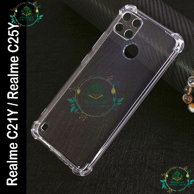 Picture of Transparent back cover For Realme c21y / Realme c25y Luxury transparent Protect Back Cover Soft Case