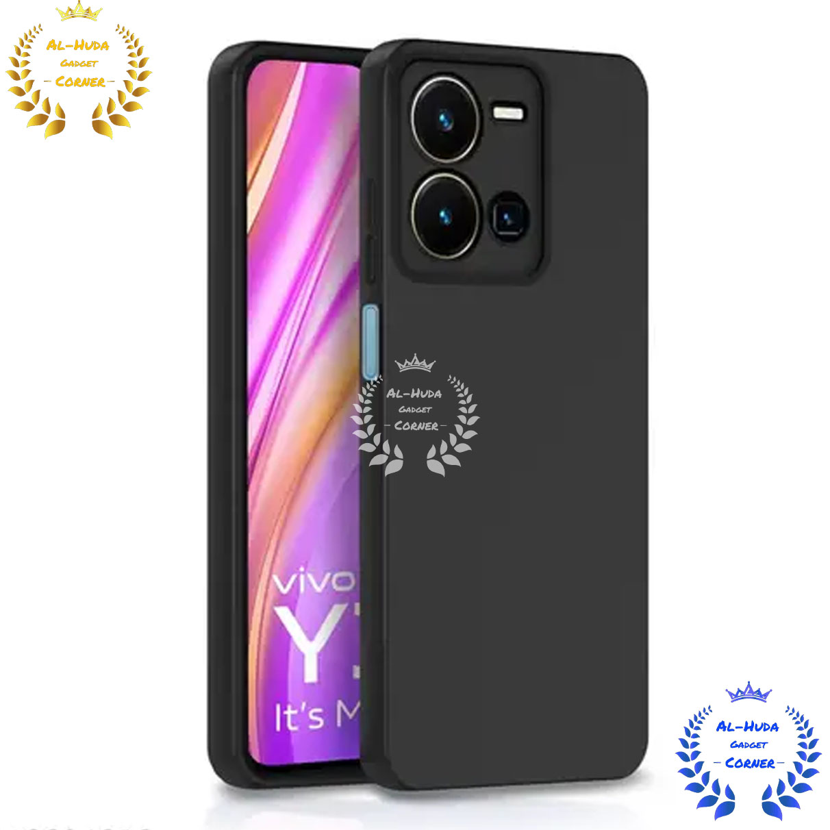 Picture of Shockproof & Transparent Crystal Clear Back Cover Case / Matte Protective Lens Flexible Back Cover for Vivo Y35 4G | Slim Silicone Cover with Soft Lining Shockproof Full Body Bumper Case