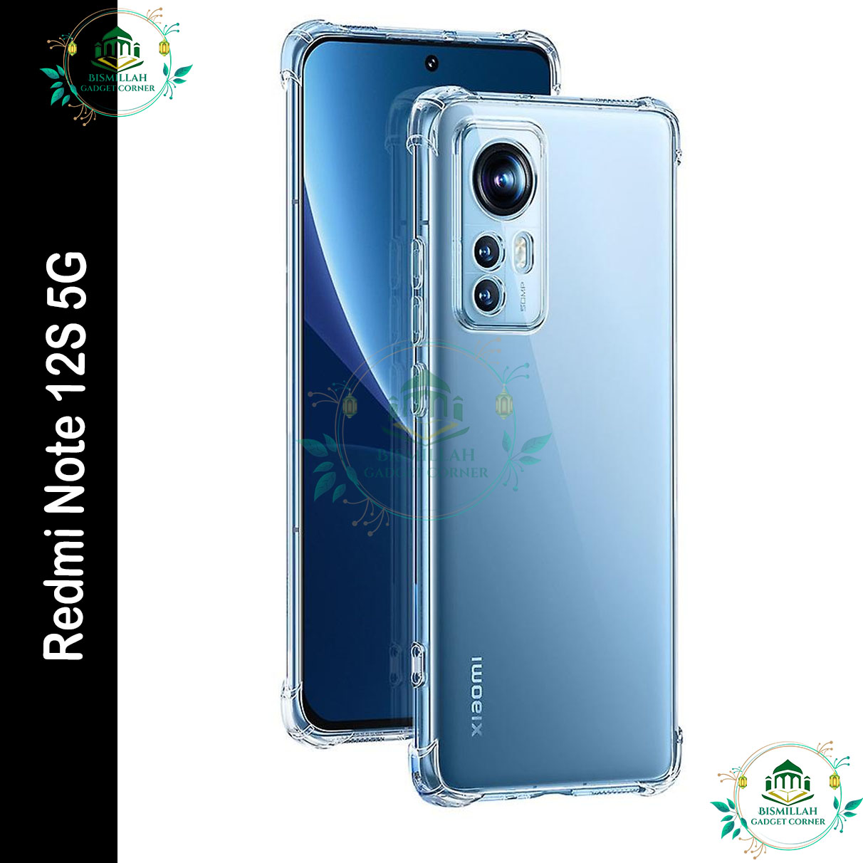 Picture of Transparent back cover For Xiaomi Redmi Note 12S Luxury transparent Protect Back Cover Soft Case