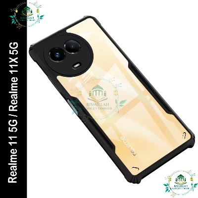 Picture of Xundd Back Cover for Realme 11 5G / Realme 11X 5G Transparent Hybrid Hard PC Back Bumper