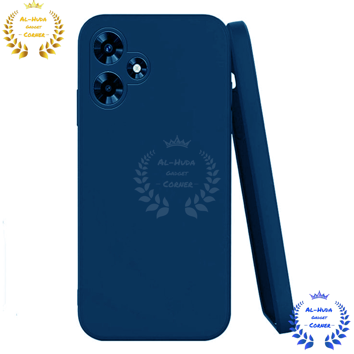 Picture of Shockproof & Transparent Crystal Clear Back Cover Case / Matte Protective Lens Flexible Back Cover for Infinix Hot 30i | Slim Silicone Cover with Soft Lining Shockproof Full Body Bumper Case