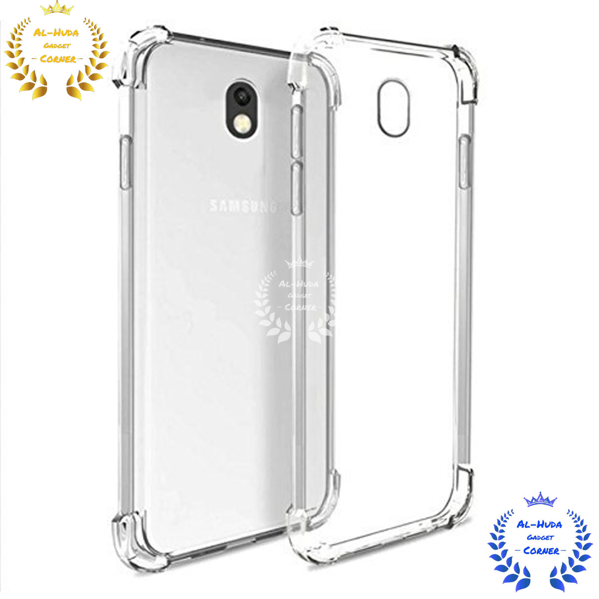 Picture of Shockproof & Transparent Crystal Clear Back Cover Case / Matte Protective Lens Flexible Back Cover for Samsung Galaxy J7 2017 / Samsung Galaxy J7 Pro / Samsung Galaxy J730 | Slim Silicone Cover with Soft Lining Shockproof Full Body Bumper Case