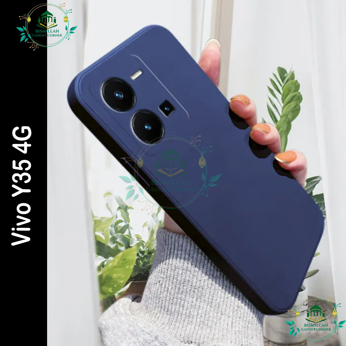 Picture of Premium Liquid Silicone Phone case for Vivo Y35 4G Liquid Silicon Mobile Back Case Soft Silicone Phone Cover