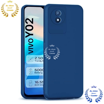 Picture of Shockproof & Transparent Crystal Clear Back Cover Case / Matte Protective Lens Flexible Back Cover for Vivo Y02 / Vivo Y02A / Vivo Y02T | Slim Silicone Cover with Soft Lining Shockproof Full Body Bumper Case