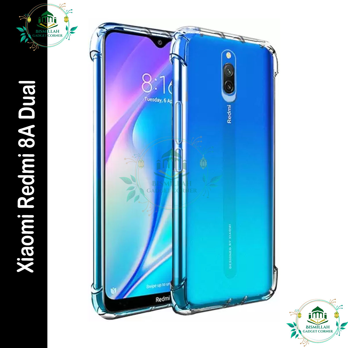 Picture of Transparent back cover For Redmi 8A Dual Luxury transparent Protect Back Cover Soft Case