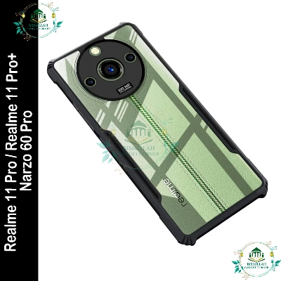 Picture of Xundd Back Cover for Realme 11 Pro / Realme 11 Pro+ / Narzo 60 Pro Transparent Hybrid Hard PC Back Bumper