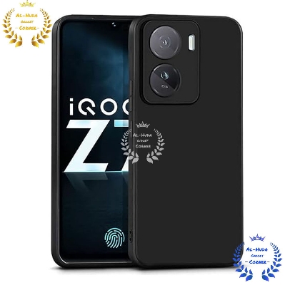 Picture of Shockproof & Transparent Crystal Clear Back Cover Case / Matte Protective Lens Flexible Back Cover for Vivo iQOO Z7 5G / iQOO Z7s 5G | Slim Silicone Cover with Soft Lining Shockproof Full Body Bumper Case