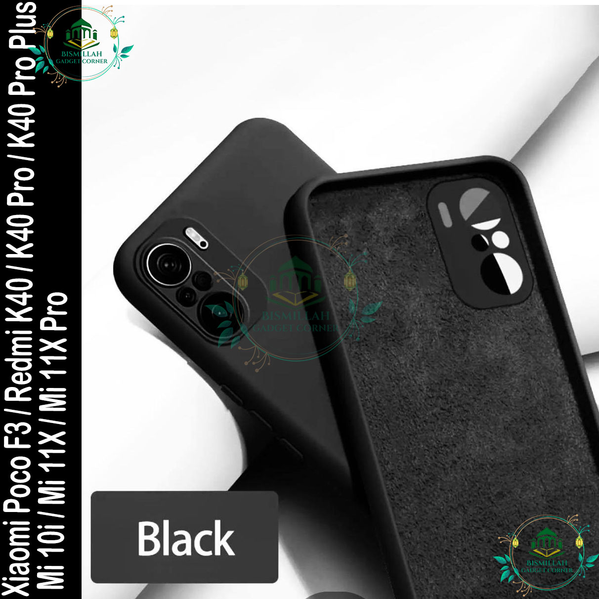 Picture of Premium Liquid Silicone Phone case for Xiaomi Poco F3 / Redmi K40 / Redmi K40 Pro / Redmi K40 Pro Plus /  Mi 10i / Mi 11X 5G / Mi 11X Pro Liquid Silicon Mobile Back Case Soft Silicone Phone Cover