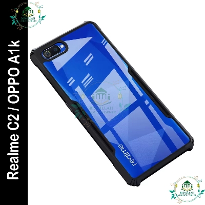 Picture of Original Xundd Back Cover for Realme C2 / Oppo A1k Transparent Hybrid Hard PC Back Bumper