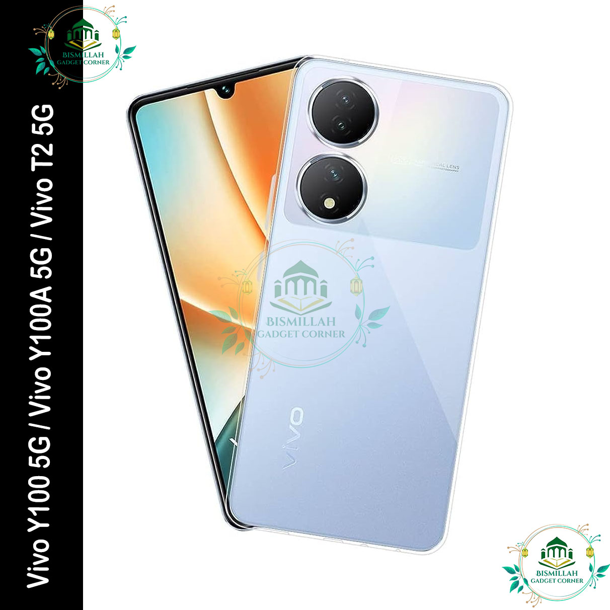 Picture of Transparent back cover For Vivo Y100 5G / Vivo Y100A 5G / Vivo T2 5G Luxury transparent Protect Back Cover Soft Case