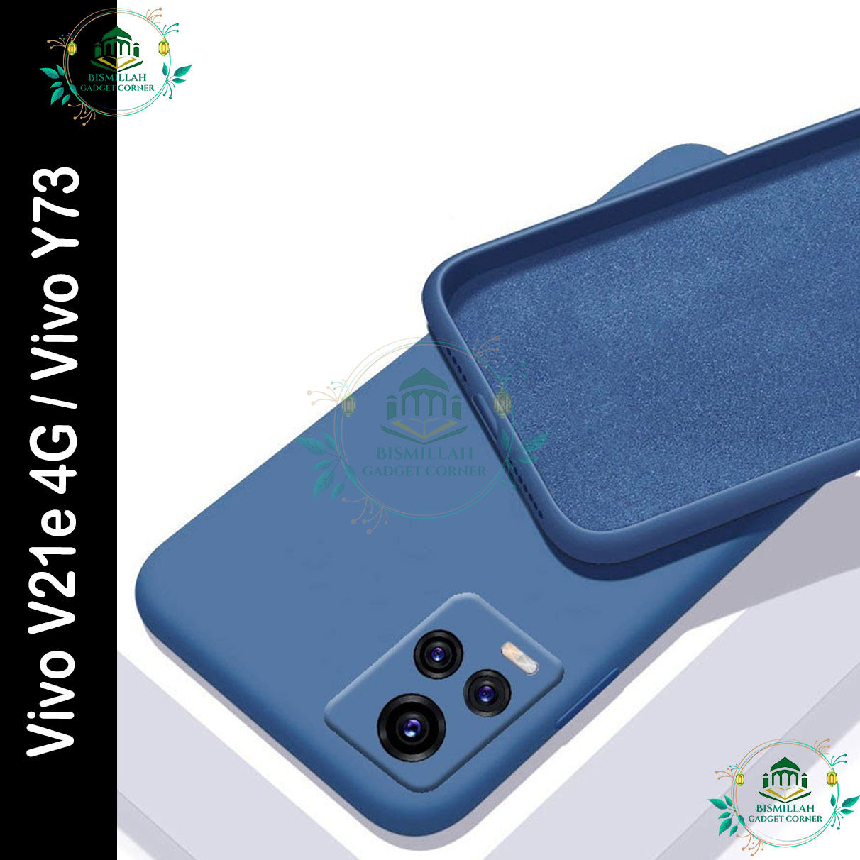 Picture of Premium Liquid Silicone Phone case for Vivo V21e 4G / Vivo Y73 Liquid Silicon Mobile Back Case Soft Silicone Phone Cover - মোবাইল ফোন - Phoneo