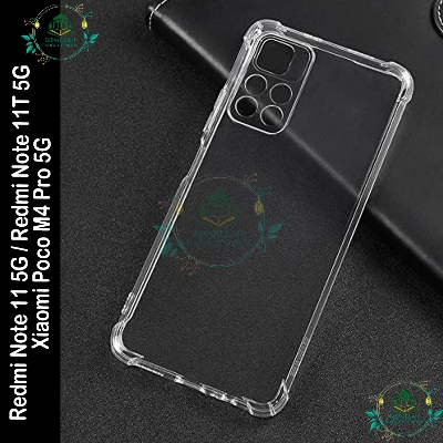 Picture of Transparent back cover For Xiaomi Redmi Note 11 5G / Redmi Note 11T 5G / Poco M4 Pro 5G Luxury transparent Protect Back Cover Soft Case