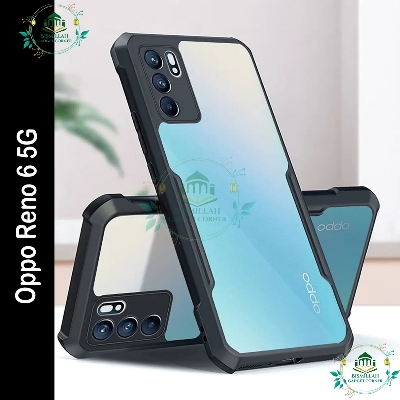 Picture of Xundd Back Cover for Oppo Reno 6 5g Transparent Hybrid Hard PC Back Bumper