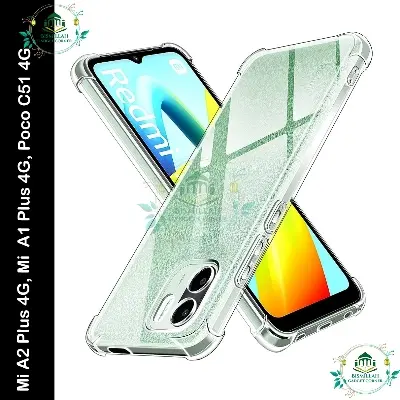 Picture of Transparent back cover For Mi A1 / Redmi A2 plus /Mi Redmi A2 Plus 4G, Mi Redmi A1 Plus 4G, Poco C50 4G, Poco C51 4G / Mi A2 plus, Mi A1 plus Luxury transparent Protect Back Cover Soft Case