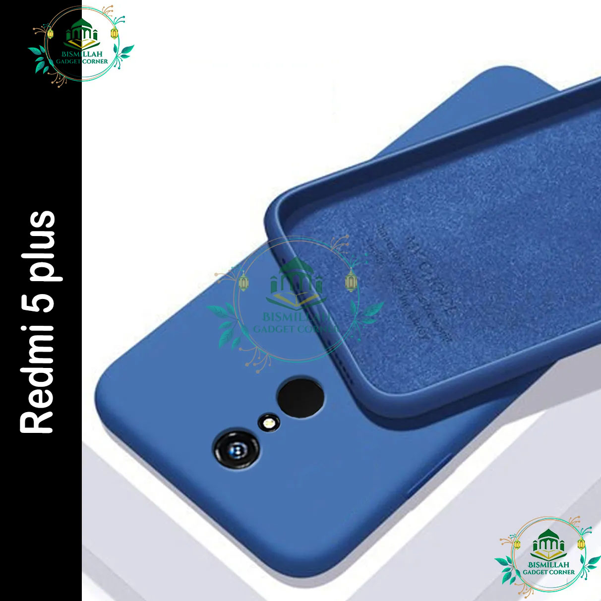 Picture of Premium Liquid Silicone Phone case for Redmi 5 Plus / Redmi 5+ Liquid Silicon Mobile Back Case Soft Silicone Phone Cover