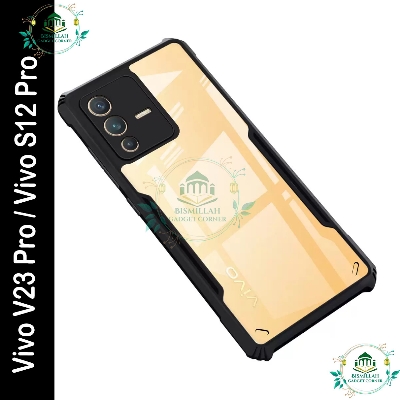 Picture of Xundd Back Cover for Vivo V23 Pro and Vivo S12 Pro Transparent Hybrid Hard PC Back Bumper
