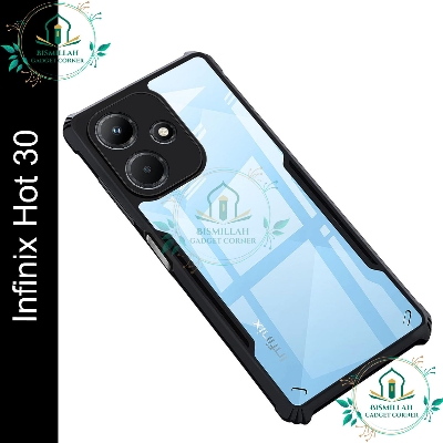 Picture of Xundd Back Cover for Infinix Hot 30 Transparent Hybrid Hard PC Back Bumper