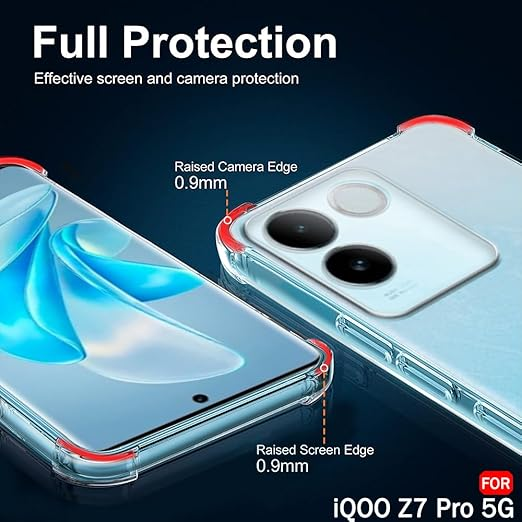 Picture of Original Transparent back cover For iQOO Z7 Pro / Vivo T2 Pro 5G / Vivo S17e Luxury transparent Protect Back Cover Soft Case