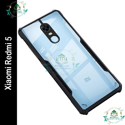 Picture of Xundd Back Cover for Xiaomi Redmi 5 Transparent Hybrid Hard PC Back Bumper