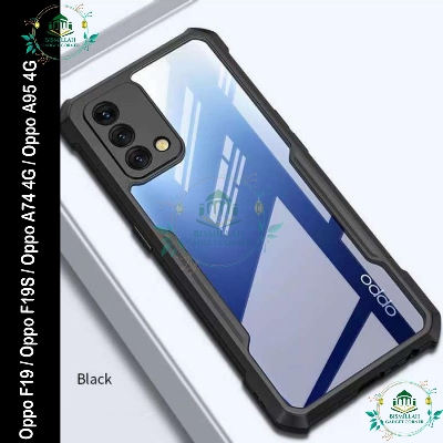 Picture of Xundd Back Cover for Oppo F19 / Oppo F19S / Oppo A74 4G / Oppo A95 4G Transparent Hybrid Hard PC Back Bumper