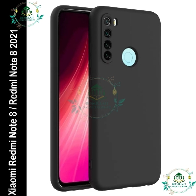 Picture of Premium Liquid Silicone Phone case for Xiaomi Redmi Note 8 / Redmi Note 8 2021 Liquid Silicon Mobile Back Case Soft Silicone Phone Cover