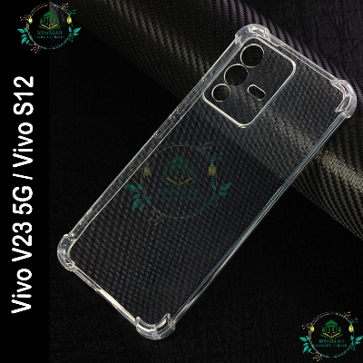 Picture of Transparent back cover For Vivo V23 5G / Vivo S12 Luxury transparent Protect Back Cover Soft Case