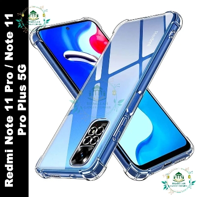 Picture of Original Transparent back cover For Xiaomi Redmi Note 11 pro / Xiaomi Redmi Note 11 pro plus 5G Luxury transparent Protect Back Cover Soft Case
