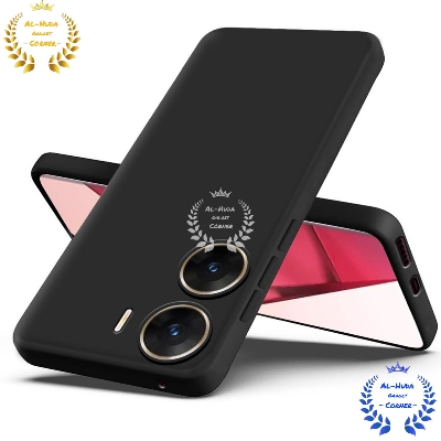 Picture of Shockproof & Transparent Crystal Clear Back Cover Case / Matte Protective Lens Flexible Back Cover for Vivo V29E 5G | Slim Silicone Cover with Soft Lining Shockproof Full Body Bumper Case