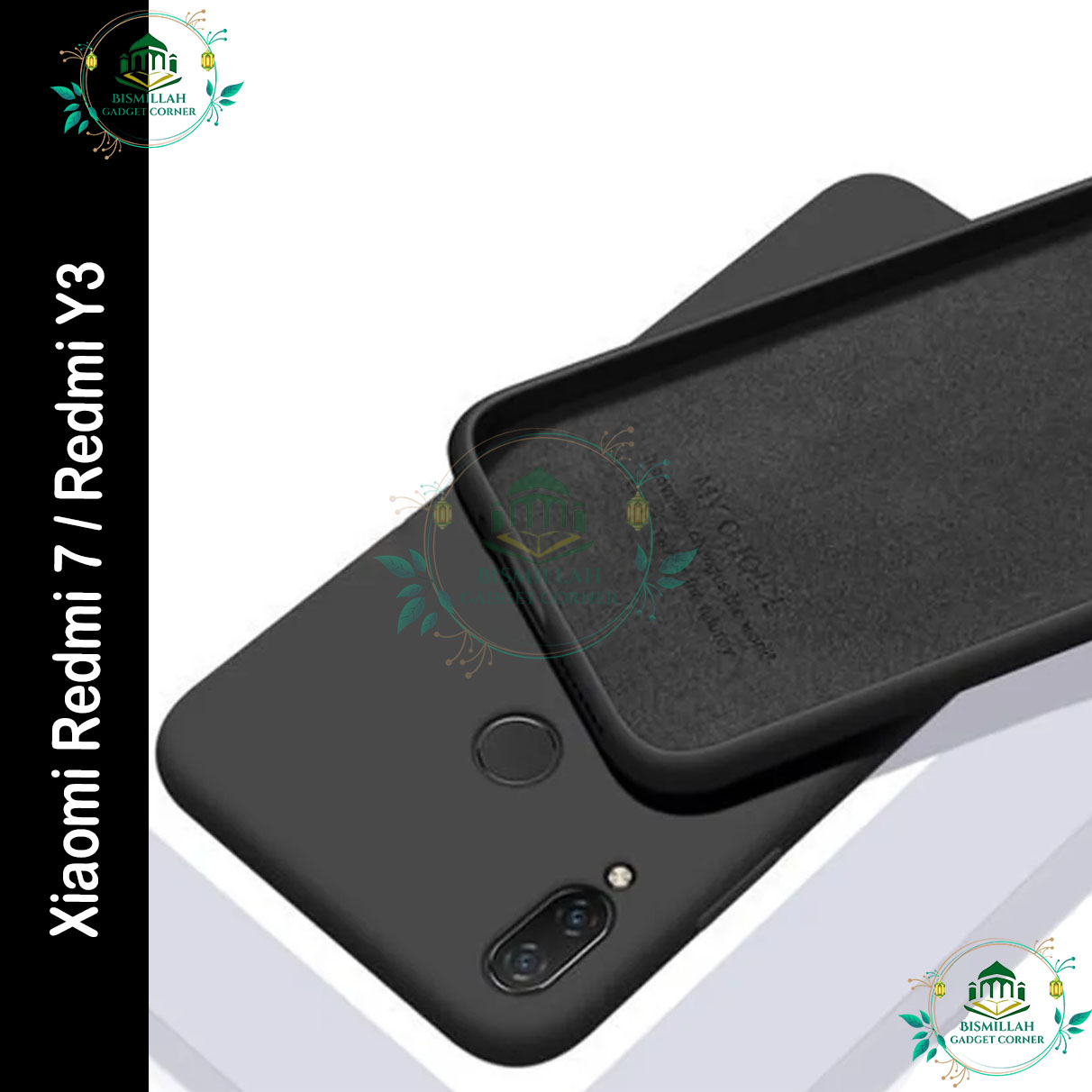 Picture of Premium Liquid Silicone Phone case for Xiaomi Redmi 7 / Redmi Y3 Liquid Silicon Mobile Back Case Soft Silicone Phone Cover - মোবাইল ফোন - Phoneo