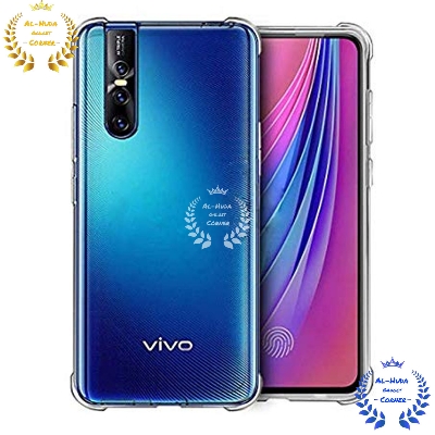 Picture of Shockproof & Transparent Crystal Clear Back Cover Case / Matte Protective Lens Flexible Back Cover for Vivo V15 pro | Slim Silicone Cover with Soft Lining Shockproof Full Body Bumper Case